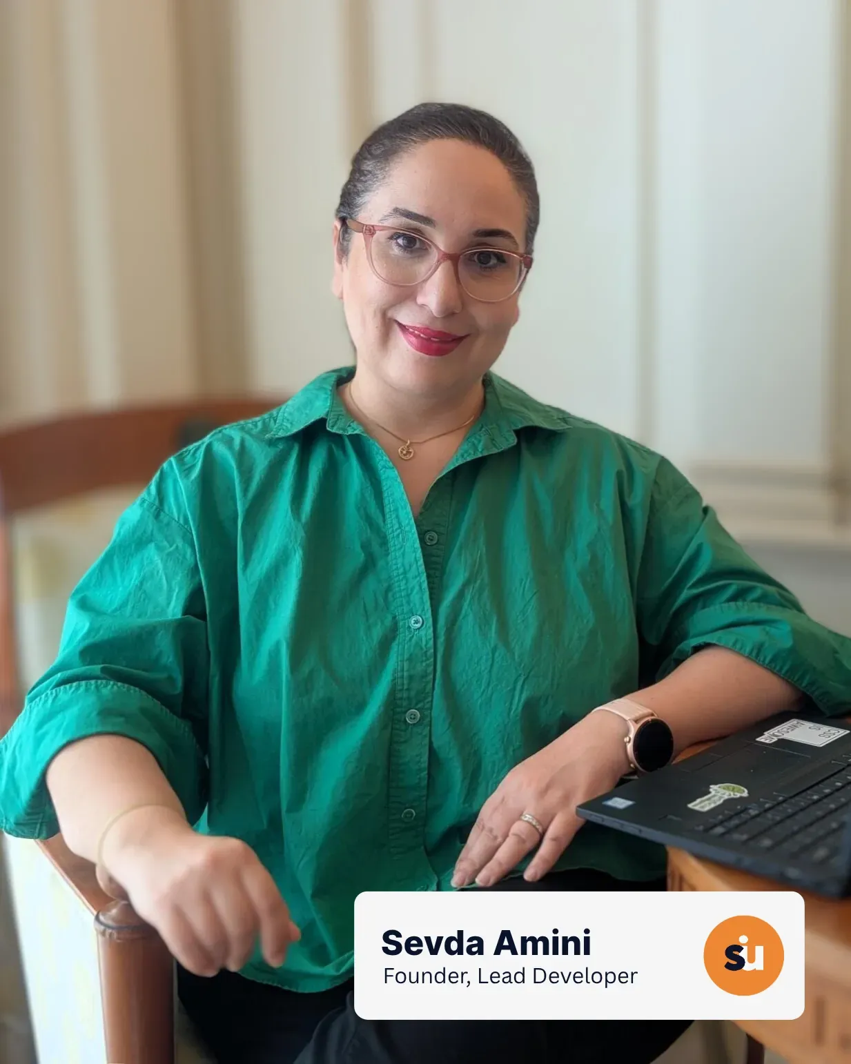 Sevda Amini, founder and developer at Sevinu